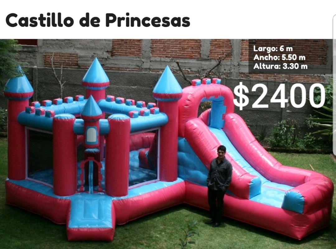 inflable mini castillo con dragones