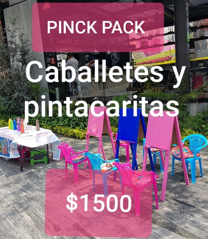 Paquete caballetes y pintacaritas